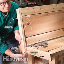 Build a cute wood bench with lumber from your local hardware store. How To Build A Bench Diy Family Handyman