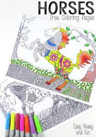 Intricate coloring pages for adults. Intricate Horses Coloring Pages For Adults Easy Peasy And Fun