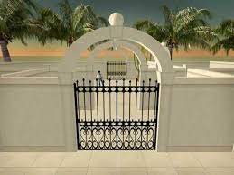 Traducir gate de inglés a español. Second Life Marketplace Wall Garden Set With Iron Gate Spanish Mexican Adobe