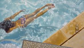 Carrie Graber Paints Pools Palm Springs Architecture And Women 30 Paintings Swimming Pool Art Pool Art Palm Springs Architecture