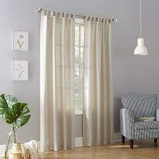 No 918 Farrell Semi Sheer Tab Top Curtain Panel Walmart Com Tab Top Curtains Living Room Panelling White Paneling
