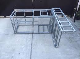 Bbq Island Frame Kit Diy 6 L Outdoor Kitchen Kits Diy Outdoor Kitchen Outdoor Fireplace Kits