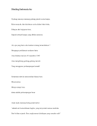 Arti dari puisi derai derai cemara. Puisi Dinding Indonesia Ku