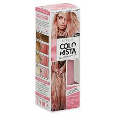 This temporary color spray works best in blonde and light brown hair, and it washes out swiftly and easily without any fuss. L Oreal Colorista 4 Fl Oz Semi Permanent Hair Color In Soft Pink Bed Bath Beyond