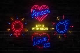 Download Retro Neon Sign Collection Volume One In Illustrations On Yellow Images Creative Store