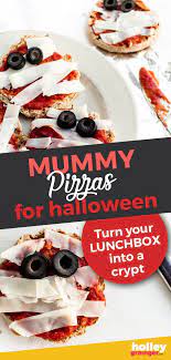 Spooky Halloween Recipe Yummy Mummy Pizzas Recipe Easy Halloween Food Recipes Spooky Halloween Food