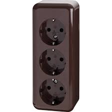 Aufputzsteckdose 3er ansghliessen / 3 fach steckdose aufputz anschliessen. Steckdose Aufputz 3 Fach Braun Kaufen Bei Obi