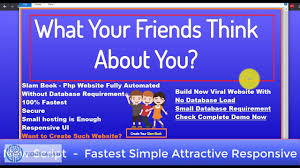 Slambook Friendship Questions Website Php Script Viral Website Php Script Download Youtube