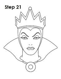 How To Draw The Evil Queen Snow White Disney Drawings Sketches Disney Drawings Disney Art