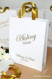 Personalized Bridesmaid S Gift Bags Wedding Party Gift Bag With Satin Ribbon Handles And Custom Name Elegant Gift Bags For Wedding Guests Bridesmaid Gift Bags Gifts For Wedding Party Wedding Party
