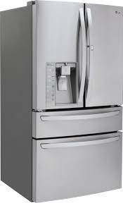 Freezer capacity, crisper drawer, automatic defrost, energy star certified, ice maker, energy star, smartdiagnosis, printproof finish, door cooling plus in stainless steel. Best Buy Lg Door In Door 29 9 Cu Ft 4 Door French Door Refrigerator With Thru The Door Ice And Water Stainless Steel Lmxs30776s