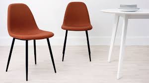 Desert Tones How To Decorate With Burnt Orange Fresh Design Blog Fabric Dining Chairs Vintage Dining Chairs Dining Chairs