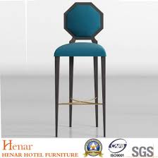 Choose outdoor bar stools with backs for support and comfort during long evening chats, or try outdoor bar chairs made from mesh for a cool, breezy look. China 30 Elegant Fabric Seat High Bar Stools With Polygonal Backrest China Bar Stools High Chair