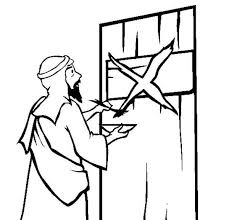 To print door coloring pages click on the link of required size.this will open a new window of printable coloring image.in the new window print door coloring page (large). The Story Of Passover By Marking The Israelites Door Coloring Page Download Print Online Coloring Pages For Free Color Nimbus