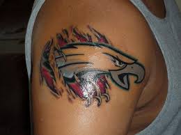 Philadelphia eagles fans demonstrate their affection! Philadelphia Eagles Tattoos
