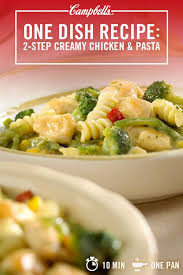 2 Step Creamy Chicken Pasta Recipe Recipes Creamy Chicken Pasta Food
