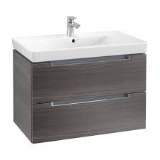 The design is fairly simple, just a box that will house three large drawers. Villeroy Boch Vanity Unit Subway 2 0 A69610fq 787 X 520 X 449 Mm Oak Graphite