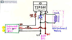 Here is how to setup the circuit to run on 12 volts from a car battery the circuit is still the same just some resistors are added to the probes to protect the transistor and a larger resistor to protect the led. Automatic Water Tap Project Ir Control Water Tap Under 5