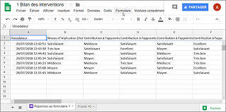 Documents d'affaires sur table de bureau avec téléphone intelligent et ordinateur portable c. Google Suite Utilisez Les Outils Et Services En Ligne De Google Importer Les Reponses D Un Formulaire Dans Une Feuille De Calcul