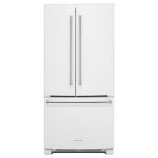 Frigidaire refrigerator ice maker assembly view repair video ice maker stopped woprking robert m. Lowest Price On Kitchenaid Krff302ewh 22 Cu Ft White French Door Refrigerator Shop Today French Door Refrigerator White French Door Refrigerator Kitchen Aid