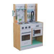 Don't trust your kids in a real kitchen? Kidkraft Let S Cook Wooden Play Kitchen Kid Kraft Cuckooland