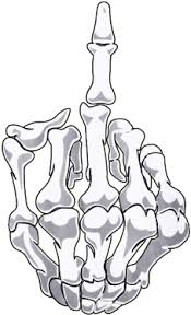 But this gesture can carry a humorous meaning, as well as make haters leave you alone. Download Skeleton Hand Tumblr Skeleton Middle Finger Png Png Image With No Background Pngkey Com