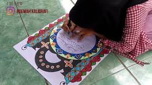 Sudut batas bingkai dekoratif bingkai kartu pernikahan gambar. Kaligrafi Anak Sd Hiasan Mushaf Surat An Nasr Youtube Cute766