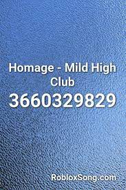 My roblox roblox codes id music anime drawings sketches sims ideas cute room decor aesthetic bedroom fnaf bb. Homage Mild High Club Roblox Id Roblox Music Codes Songs Roblox Nightcore