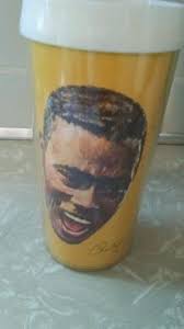 1965 Charley Taylor Washington Redskins Volpe glass insulated cup. NFL.