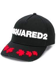 Dsquared2 Embroidered Cotton Canvas Baseball Hat In Black Modesens Dsquared2 Baseball Hats Baseball