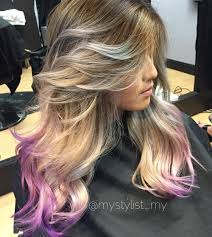 Blonde and purple hair mix. 25 Amazing Purple Ombre And Lavender Ombre Hairstyles Hairstyles Weekly