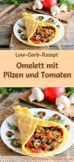 Omelett Mit Pilzen Und Tomaten Gesundes Low Carb Rezept Furs Fruhstuck Rezepte Omelette Rezept Kohlenhydratarme Rezepte