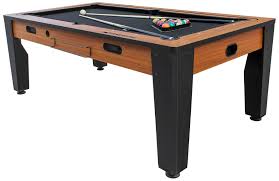 The game of billiards on a table with green cloth. Table Multi Jeux Billard Convertible Air Hockey Industrielle Babyfoot Vintage