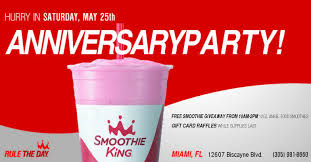 8 to 10 ice cubes. Smoothie King North Miami Anniversary Party South Florida Nights Magazine