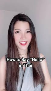 How to Sya Hello in Thai