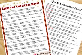 Here are our picks for the best christmas movies to stream this season, from classic films to recent comedy and action hits. Guess The Christmas Movie Name Game Free Printable