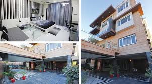 The entire house is made of unpolished concrete, which gives it a lot the construction of this house is very simple. Verticality In A Modern Residence