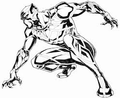 Black Panther Coloring Book Fresh Black Panther Black White Art Black Panther In 2020 Black Panther Art Black Panther Comic Black Panther Drawing