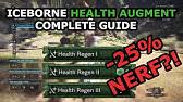 Nov 13, 2018 · upgrade your account to unlock all media content. Mhw Iceborne New Fastest Way To Unlock Health Regen Augment And Extra Augment Slot Patch 11 01 Youtube