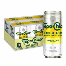 The drink will initially be available in select cities in latin america. Topo Chico Hard Seltzer Pineapple Twist Cellarbration