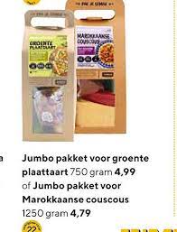 Maybe you would like to learn more about one of these? Jumpo Pakket Voor Groente Plaattaart Of Jumbo Pakket Voor Marokkanse Couscous Aanbieding Bij Jumbo