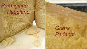 Parmesan, grana padano, parmigiano reggiano: Differenza Grana Padano Vs Parmigiano Reggiano