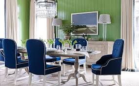 The dining room is usually close to the kitchen, this way makes someone who prepares food, and she doesn't need to walk too far to get to the dining table. Navy Blue Dining Room Table Novocom Top