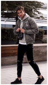 Man 2020 Latest Collocation Winter Dress Design Ideas Pants Jackets And Coat Design How To Style In 2021 Athleisure Outfits Men Winter Outfits Men Stylish Men Casual