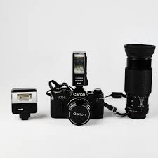 Canon photographic accessories for canon camera. Camera With Accessories Canon Ae 1 Photo Cameras Lenses Cameras Accessories Auctionet