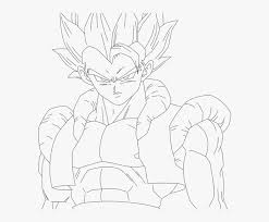 Free dragon ball z coloring page to print and color, for kids : Gogeta Coloring Pages Desenhos Para Colorir Dragon Ball Z Do Gogeta Hd Png Download Kindpng