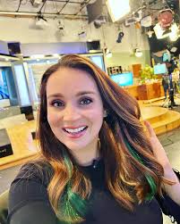 Going green for the 🦅. I can't wear green bc of the green screen so this  is fun way to support my favs.