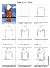 It appears on the national seal and many coins, as well as on decorations for patriotic holidays, such as the fourth of july. Draw A Bald Eagle Art Projects For Kids Bloglovin