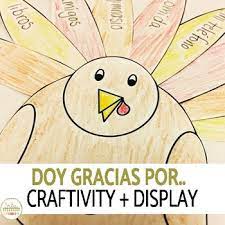 Cuál es el origen de la celebración de acción de gracias en estados unidos ( y por qué es más importante que navidad) Spanish Thanksgiving Dia De Accion De Gracias Writing And Classroom Display Srta Spanish