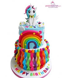 Pony Dogum Gunu Pastasi Gokkusagi Pasta Pastalar Kapkek Pastalar
